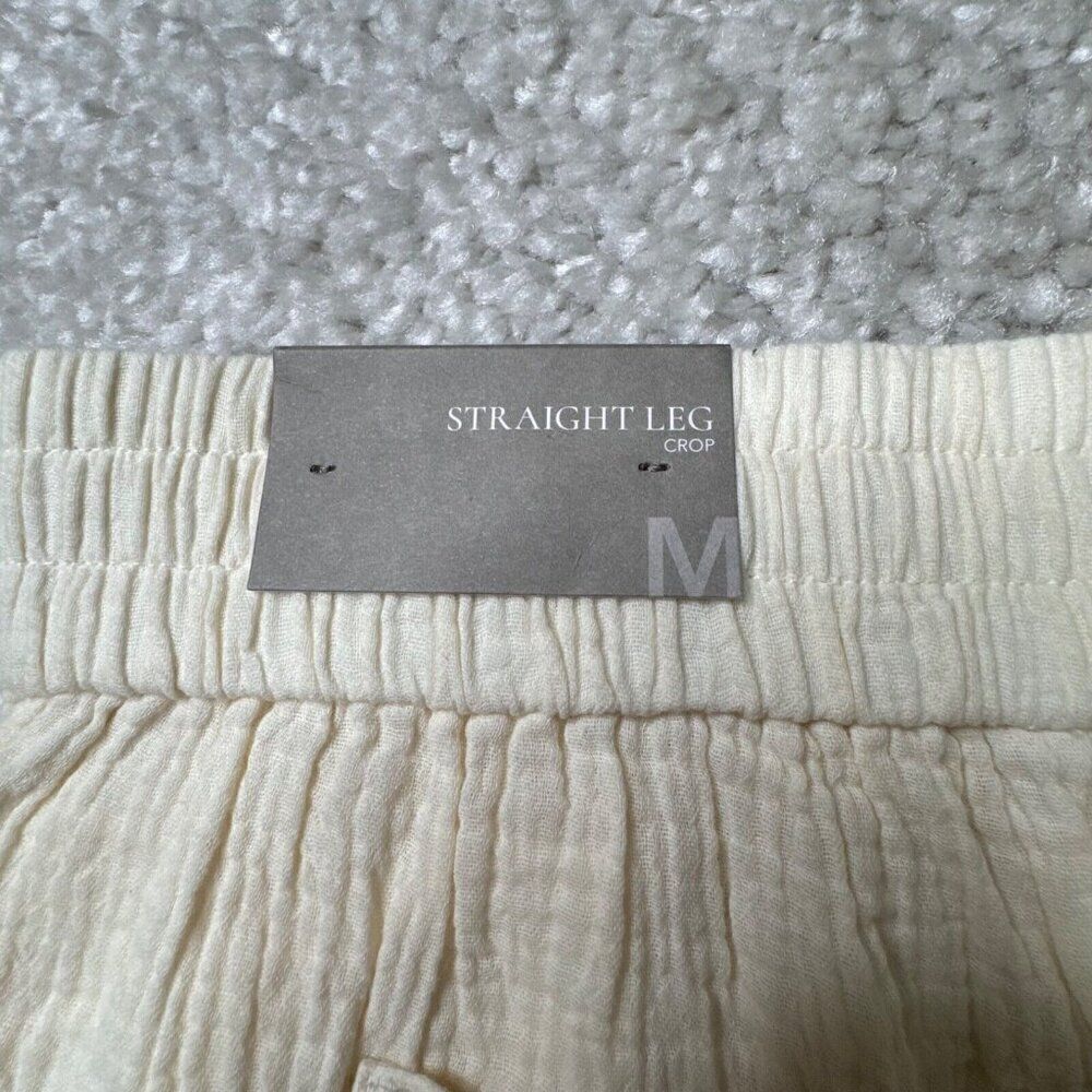 Soft Surroundings Beach Bound Pull On Crop Pant Ivory NEW - Picture 6 of 10